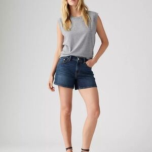 Levi’s A-Line Denim Shorts – “Don’t You Know” Dark Wash (Size 28)